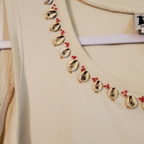 Faith Celia Forrester Shells Beads Fringe Unique & Like New! - Picture 4 of 11